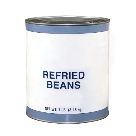 Commodity Canned Fruit & Vegetables Commodity Refried Beans With Lard #10 Can, PK6 03233